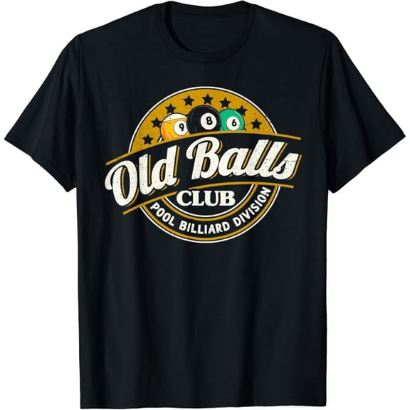 Tiny Nest Old Balls Club Pool 8 Ball Billiards Division For Men T-Shirt All Size S-5Xl