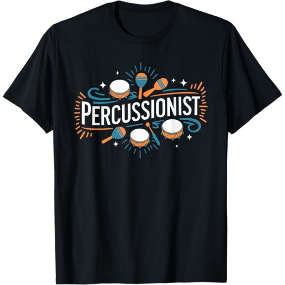 Tiny Nest Percussionist, Percussion Player Conga Drum Musician T-Shirt, Size S To 5XL T-Shirt
