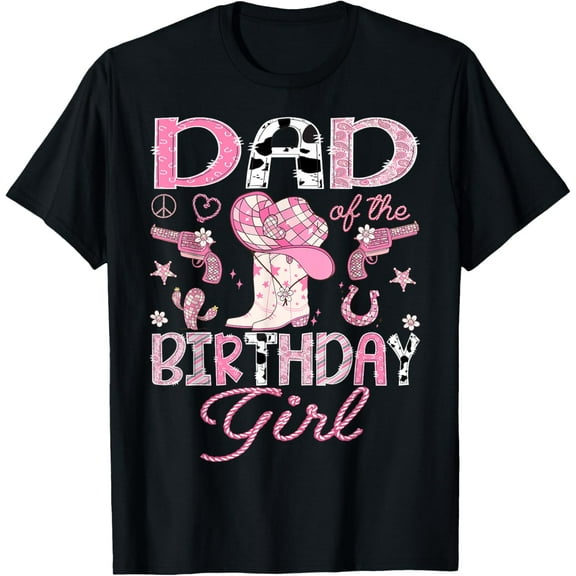 Tiny Nest Pink CowGirl Funny Birthday Matching