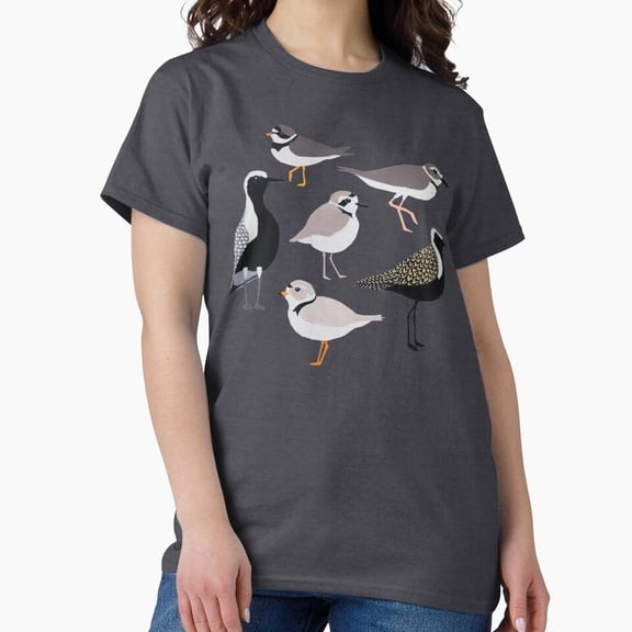 Tiny Nest Plethora Of Plovers Classic T-Shirt, Size S To 5XL T-Shirt