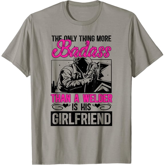 Tiny Nest Proud Welding Girlfriend Of A Welder Girlfriend T-Shirt, Gift For Friend