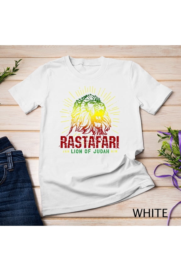 Rastafari Lion Of Judah - Jah Him Reggae Music Rasta Gift T-Shirt Unisex T-shirt