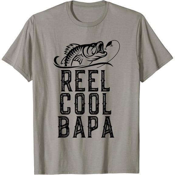 Tiny Nest Reel Cool Bapa Fishing Fisherman Funny Retro T-Shirt