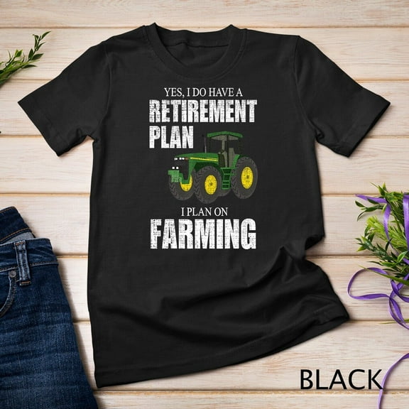 Tiny Nest Retirement Plan Farming Funny Farmer Gift Distressed Farm Unisex T-shirt