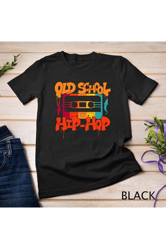 Retro Old School Hip Hop 80s 90s Graffiti Cassette Gift T-Shirt Unisex T-shirt