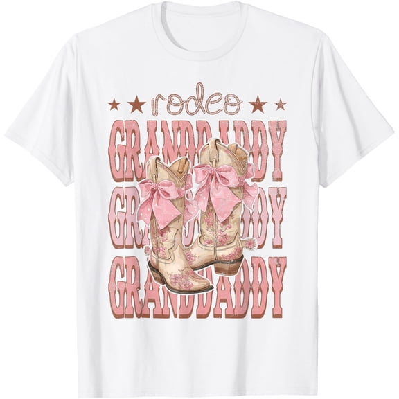 Tiny Nest Rodeo Granddaddy Pink Boots Coquette Cow-Girl Birthday Party T-Shirt
