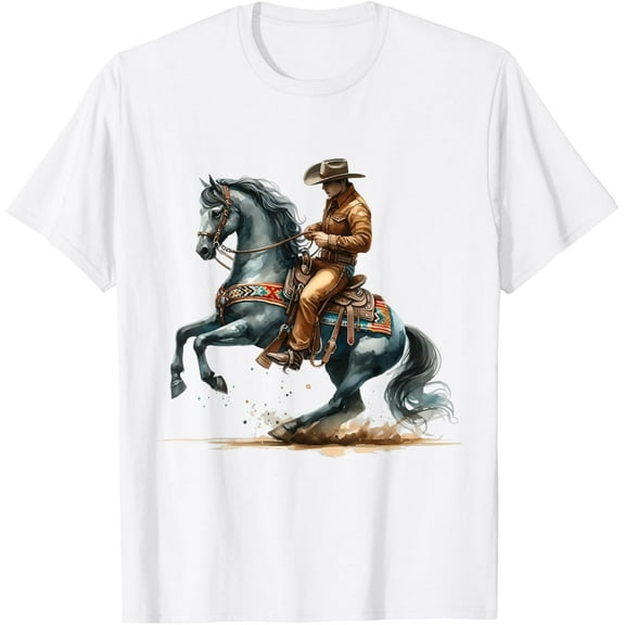 Tiny Nest Rodeo Wrangler Western Horse Art, Bronc Riding Wrangler Rodeo T-Shirt
