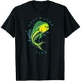 thumbnail image 1 of Tiny Nest Saltwater Mahi Mahi Jumping Fishing T-Shirt, 1 of 5