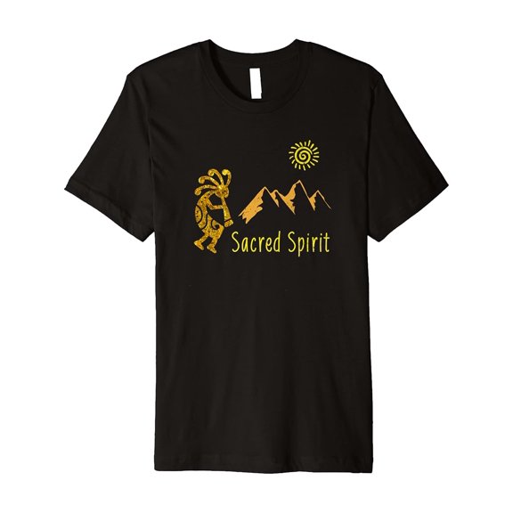 Tiny Nest Spiritual T Shirts With Sacred Spirit Kokopelli Flute Player, Size S To 5XL T-Shirt