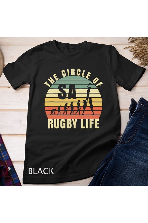 Rugby Shirt Vintage Retro Style Rugby T-shirt South Africa Unisex T-shirt