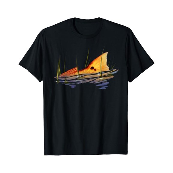 Tiny Nest Tailing Redfish | Red Drum Fish | Redfish Tail T-Shirt, Size S To 5XL T-Shirt