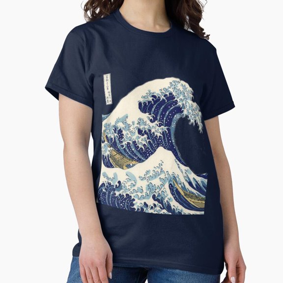 Tiny Nest The Great Wave Off Kanagawa Transparent Classic T-Shirt, Size S To 5XL T-Shirt