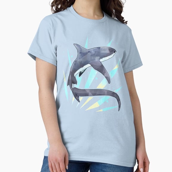 Tiny Nest Thresher Shark Classic T-Shirt, Size S To 5XL T-Shirt