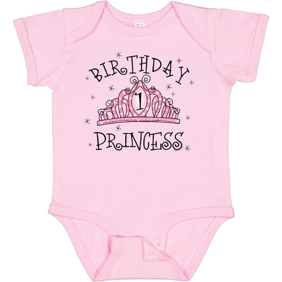 Tiny Nest Tiara 1St Birthday Princess Baby Bodysuit Crown Sparkle Fairy Infant, New Born, Baby Shower Gift, New Parents Gift