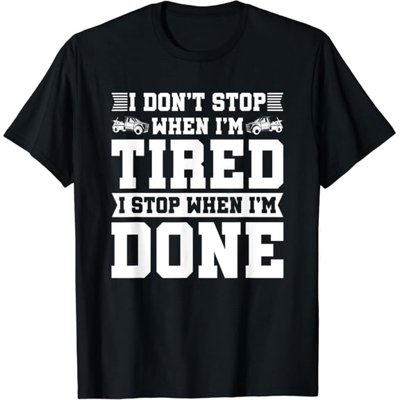 Tiny Nest Tow Truck Driver Breakdown Lorry - Thin Yellow Line Trucker T-Shirt, Gift For Friend