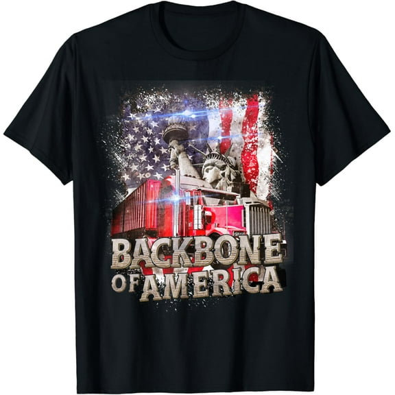 Tiny Nest Trucker Gifts Men Truck Driver Husband Semi Trailer T-Shirt, Gift For Friend