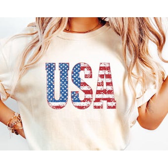 Tiny Nest Usa Flag Shirt, American Flag Distressed Shirt, American Flag Distressed, Retro 4th of July USA Flag Shirt, 4th of July Shirt, Patriotic Tee