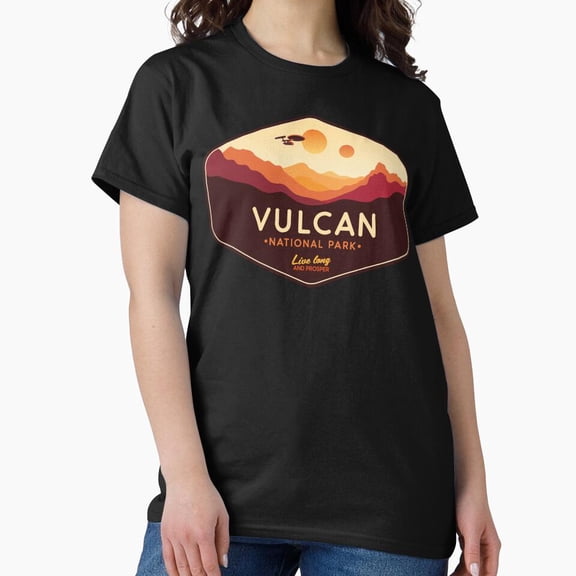 Tiny Nest Vulcan National Park - Live Long And Prosper Classic T-Shirt, Size S To 5XL T-Shirt