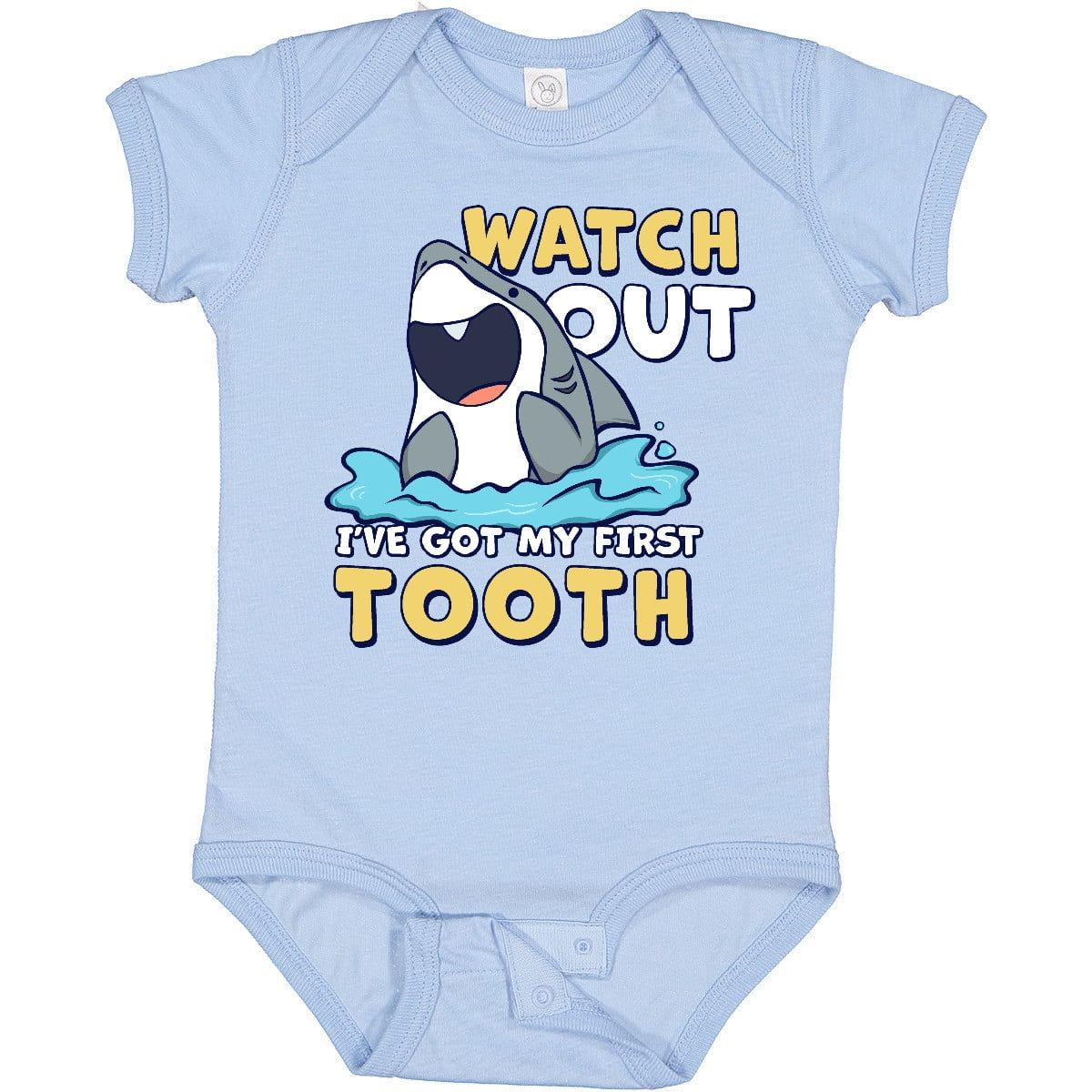 Tiny Nest Watch Out I'Ve Got My First Tooth Baby Bodysuit Teething 1St ...