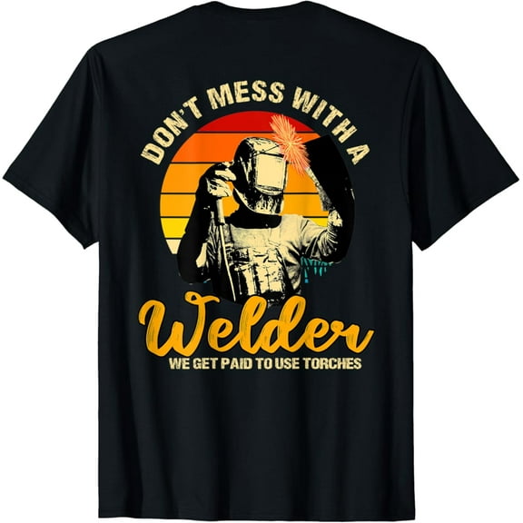 Tiny Nest Welder Gifts Welding Image On Back Of Shirt T-Shirt, Gift For Friend
