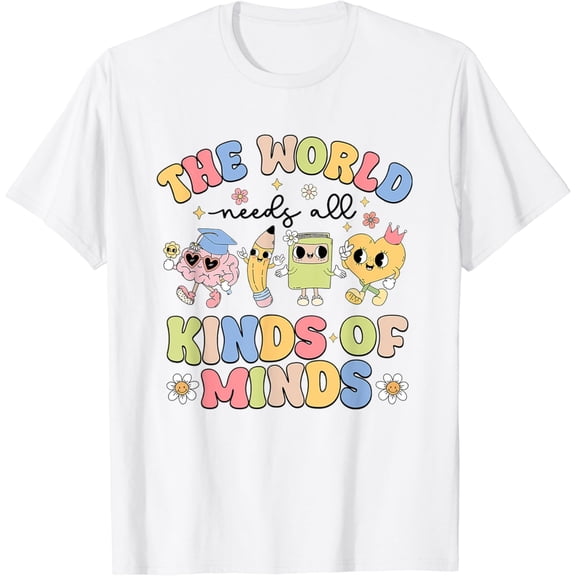 Tiny Nest Women The World Need All Kinds Of Minds Sped Teacher Rbt T-Shirt