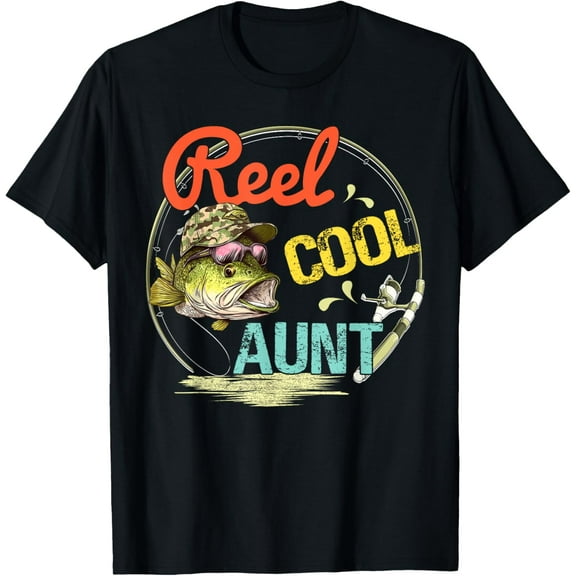 Tiny Nest Womens Reel Cool Aunt Fishing Daddy Mothers day T-Shirt