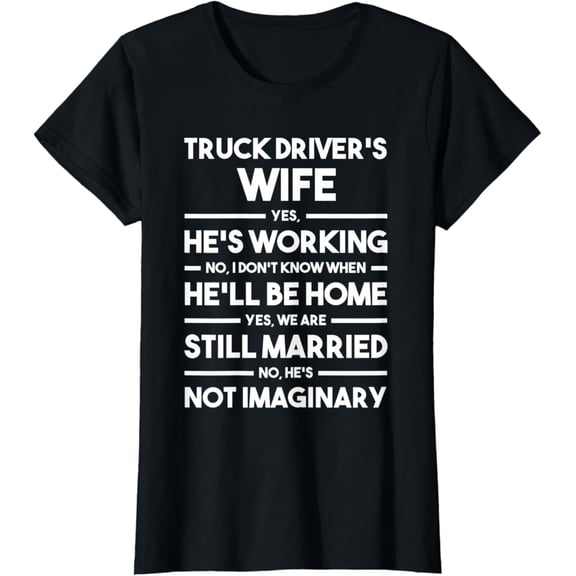 Tiny Nest Womens Truck Driver'S Wife T-Shirt, Gift For Friend