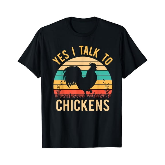 Tiny Nest Yes I Talk To Chickens - Farmer Love Chicken Whisperer T-Shirt, Gift For Friend