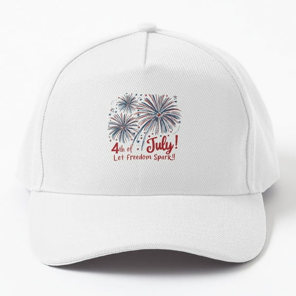 Tiny Nest4 Th Of July Let Spark Cap Baseball Cap, Hats For Men, Gift For Him