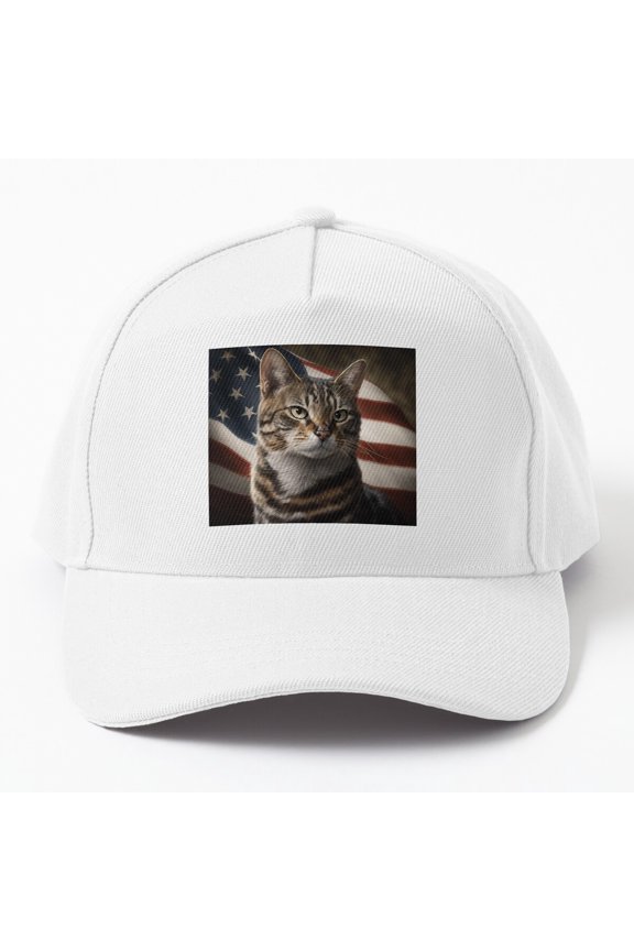 Cat Us Flag Proud To Be An Americat Cap Baseball Cap, Hats For Men, Gift For Him