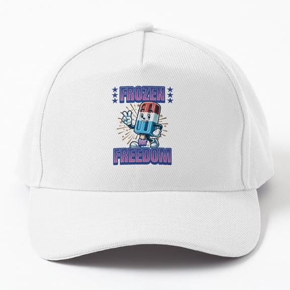 Jahat Frozen For American Flag Ice Cream Cap Baseball Cap, Hats For Men, Gift For Him