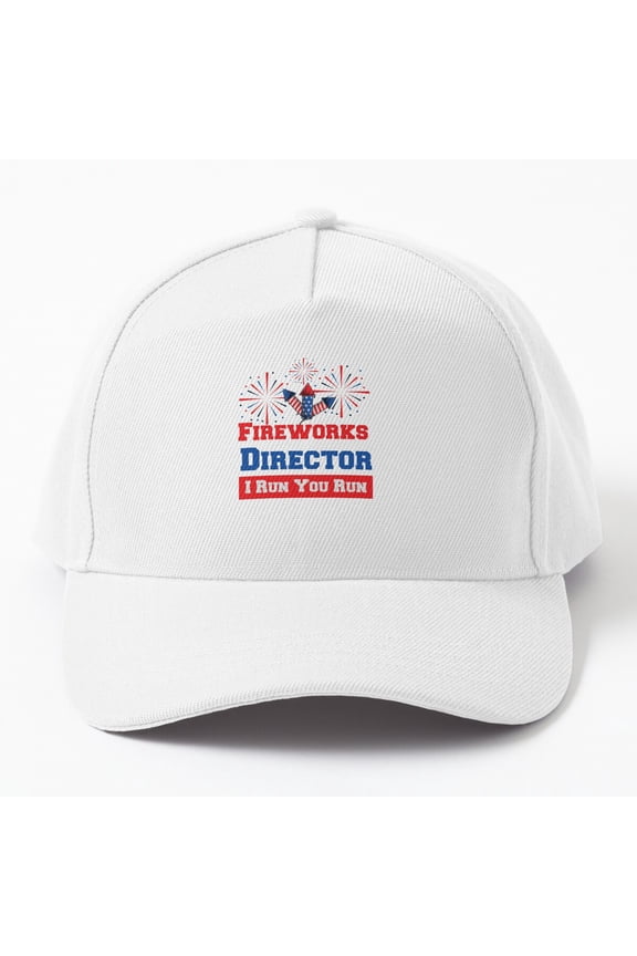Tiny NestFunny Independence Day Fireworks Director If I Run You Run Cap Baseball Cap, Hats For Men, Gift For Him