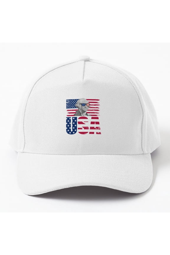 My Pronouns Are Usa George Washington 4Th Of July Gear Cap Baseball Cap, Hats For Men, Gift For Him