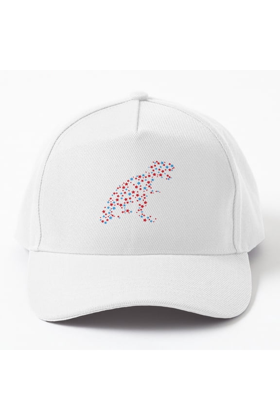 Red White Blue Stars Dinosaur T Rex Cap Baseball Cap, Hats For Men, Gift For Him