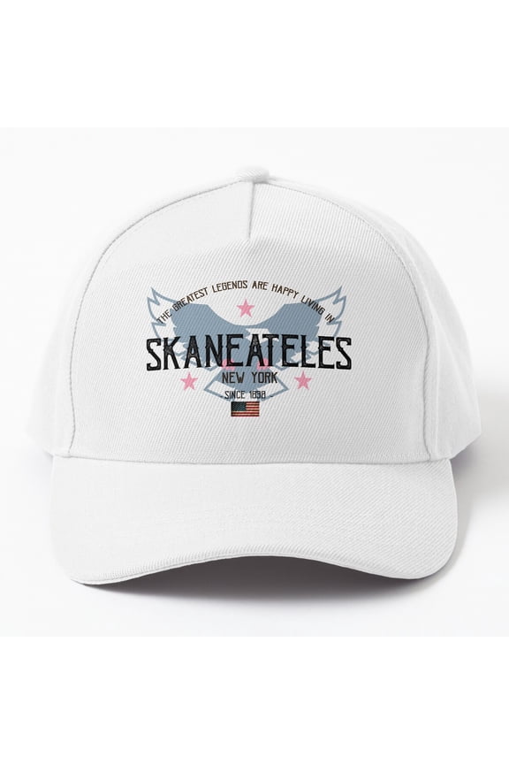 The Greatest Legends Are Happy Living In Skaneateles, New York Cap Baseball Cap, Hats For Men, Gift For Him
