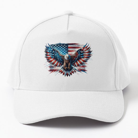 Jahat Usa Patriotic Bald Eagle Flag Cap Baseball Cap, Hats For Men, Gift For Him