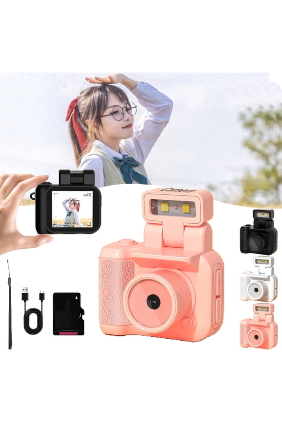 Tiny Nostalgic Camera, Keychain Camera, Retro Camera, Miniretroflex Nostalgic Camera, Mini Camera Keychain, Retro Camera, Small Digital Camera Video Recorder with LED Flash Light