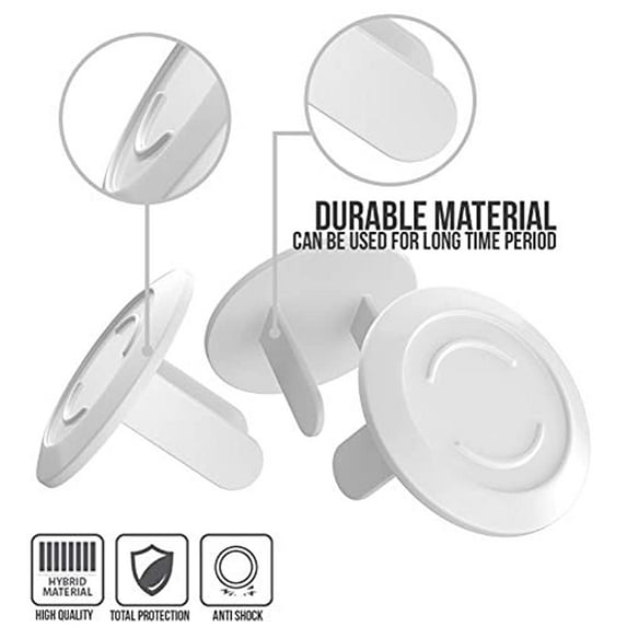 Tiny Patrol Baby Safety Outlet Covers, White, 15 Piece