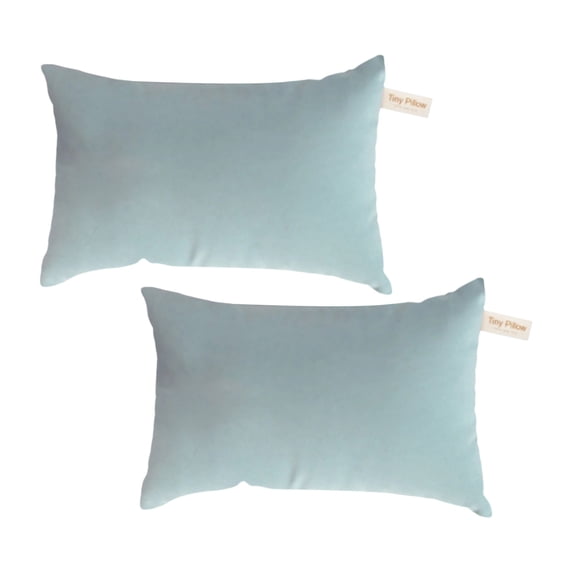 Tiny Pillow 2 Pack, 11" X 7" Soft Breathable Mini Travel Pillows, Lightweight Compact Nap Pillows for Adults, Airplane, Car, Couch, Bed, Portable Small Pillows for Travel, Daily Use