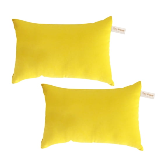 Tiny Pillow 2 Pack, 11" X 7" Soft Breathable Mini Travel Pillows, Lightweight Compact Nap Pillows for Adults, Airplane, Car, Couch, Bed, Portable Small Pillows for Travel, Daily Use