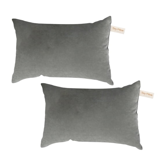 Tiny Pillows, Down Alternative 7"x11" Microfiber Mini Pillow for Travel, Pets,Soft Breathable Tiny Cushion,Machine Washable Small Pillows for Neck, Wrist, Lumbar and Knee(Grey)