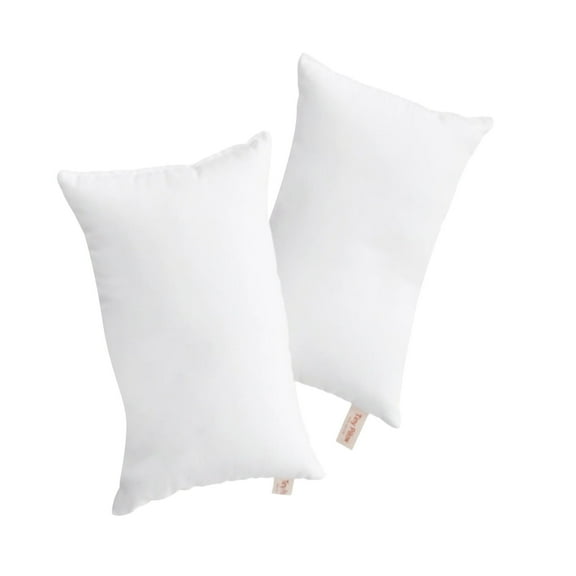Tiny Pillows, Furenl 2 Pack Microfiber Soft Small Pillows Machine Washable Travel Pillows 11 X 7 Inches, White