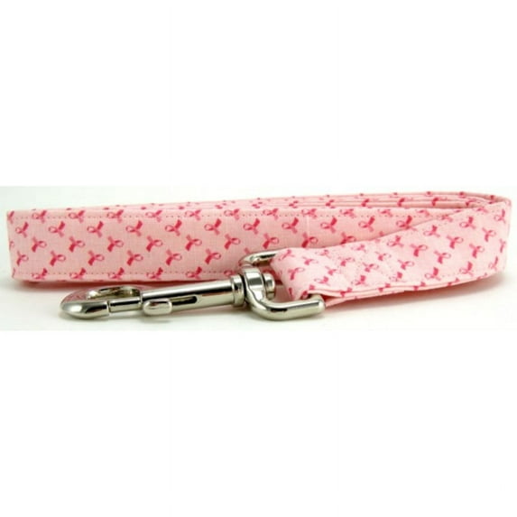 Tiny Pink Ribbon Dog Leash - Size - Large