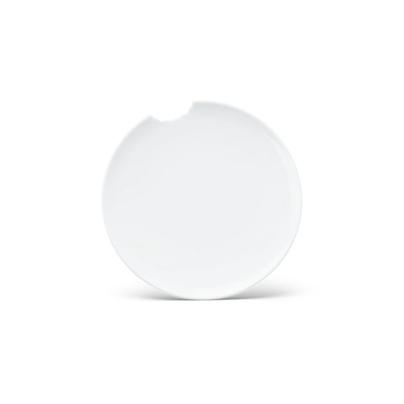 Tiny Porcelain Plates with Bite Mark (Set of 2)