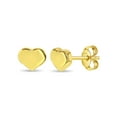 thumbnail image 1 of Tiny Puffed Heart Kids/Children's/Girls Earrings - 14k Gold, 1 of 6