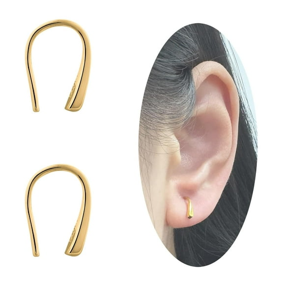 Tiny Pull Through Earrings Small Threader Earrings S999 Sterling Silver Earrings Hypoallergenic Teardrop Earrings Drop Earrings for Women Trendy