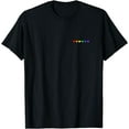 thumbnail image 1 of Tiny Rainbow Hearts Subtle Pride Month Flag LGBT Gay Rights T-Shirt, 1 of 2