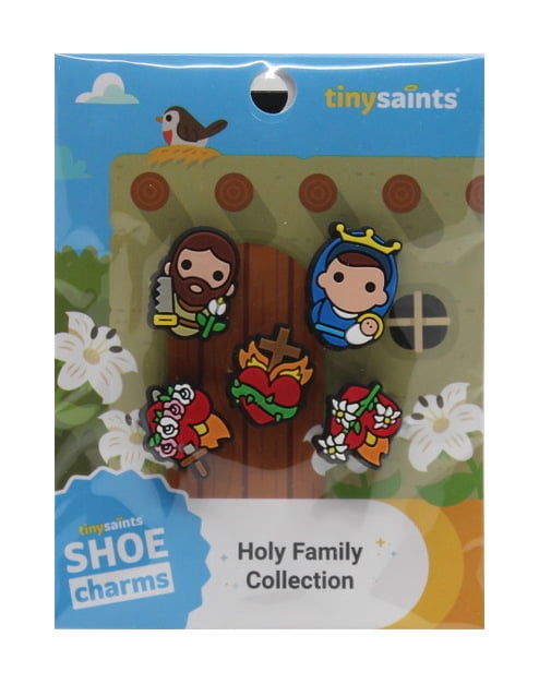 Tiny Saints SHOECHARMS Holy Family Collection NEW Mary Joseph Holy Family Hearts