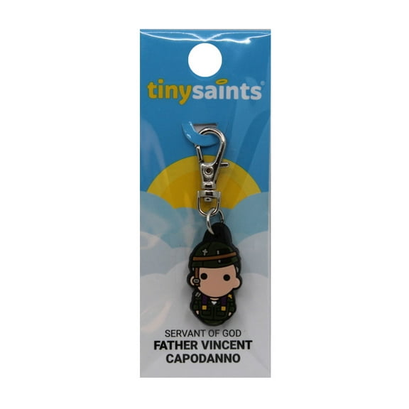 Tiny Saints Servant of God Father Vincent Capodanno CHARM NEW BackpackPurseGifts