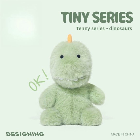 Tiny Series Plush Toy Set, Cute Fluffy Elephant & Rabbit Stuffed Animals, Soft Huggable Plushies for Kids and Collectors